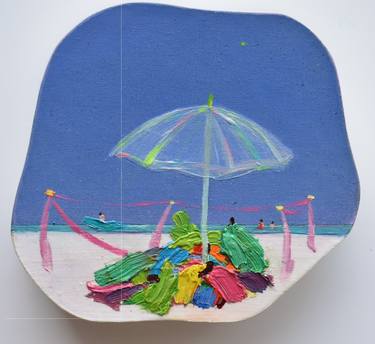 Original Conceptual Beach Paintings by Adriana Vignere