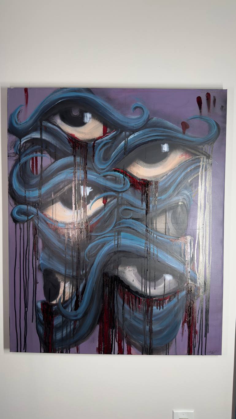 Original Surrealism Abstract Painting by Chase Smith