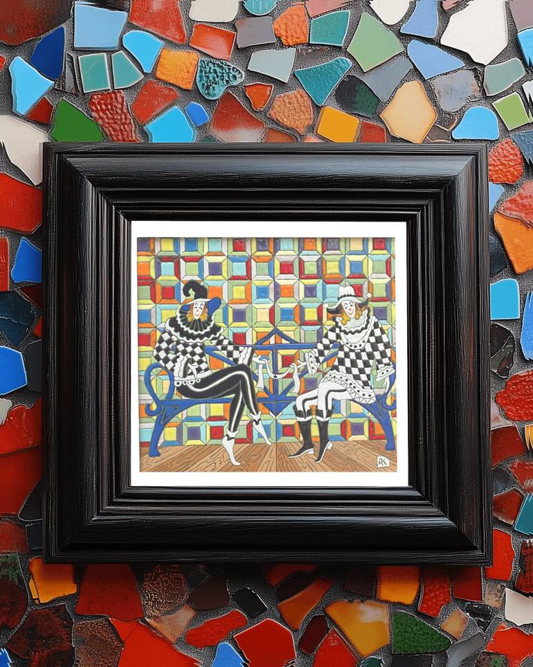 Original Figurative Cartoon Mixed Media by Kabanov Art Studio