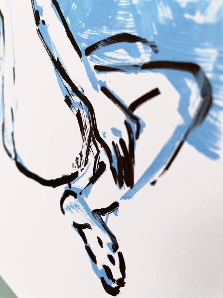 Original Illustration Nude Drawing by Bogdana Pashkevich
