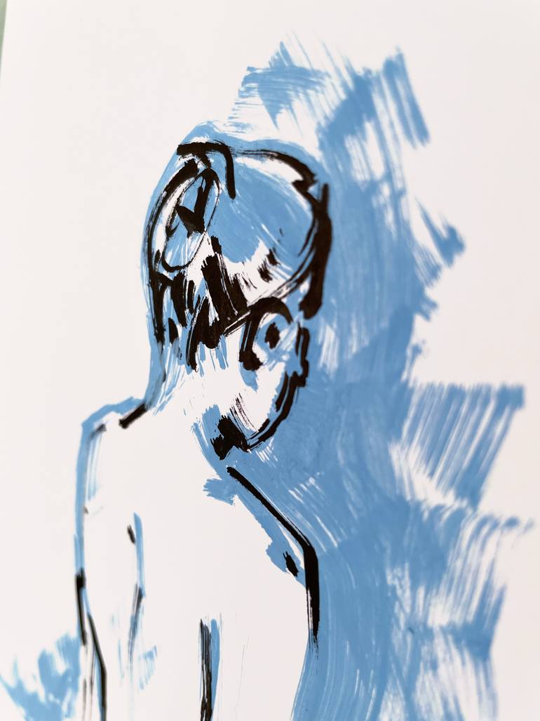 Original Illustration Nude Drawing by Bogdana Pashkevich