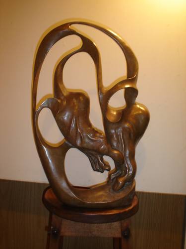 Original Abstract Expressionism Body Sculpture by George Zavistovsky aka Tivaud