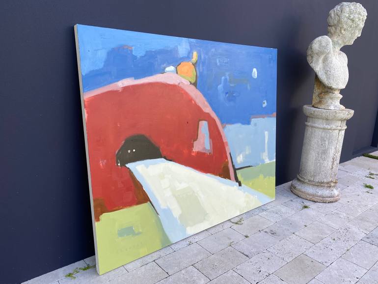 Original Abstract Landscape Painting by Aldo Cherres