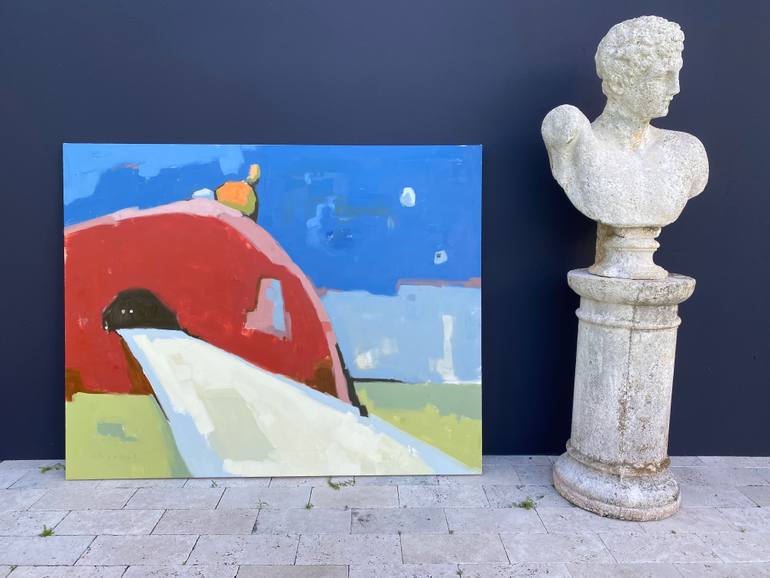 Original Abstract Landscape Painting by Aldo Cherres