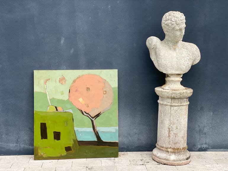 Original Abstract Landscape Painting by Aldo Cherres