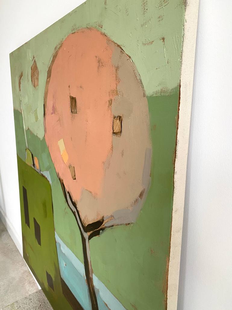 Original Abstract Landscape Painting by Aldo Cherres