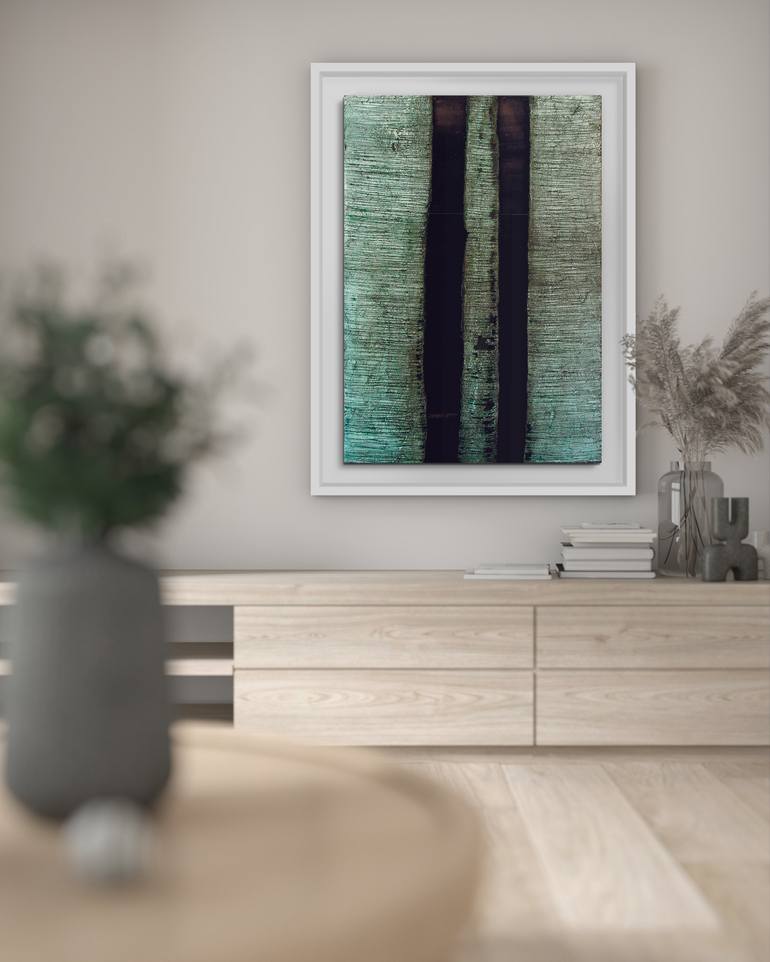 Original Black & White Abstract Painting by Bruno Biondi