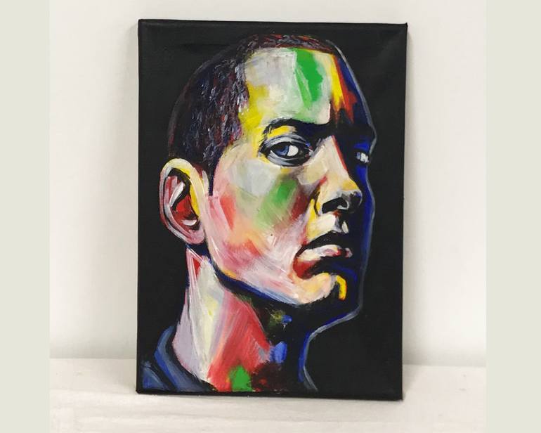 Original Famous Painting by Andrew Wright  Contemporary Art on Canvas  Eminem