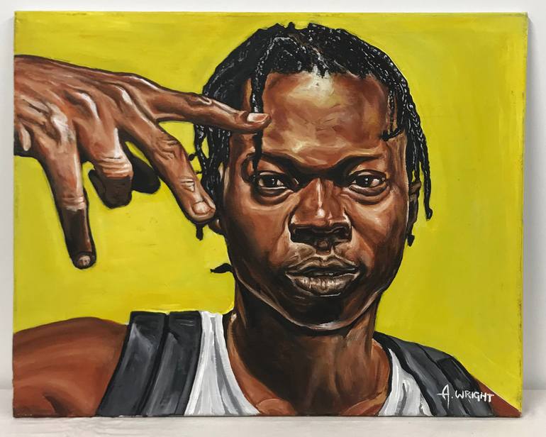 Original Famous Painting by Andrew Wright  Contemporary Art on Canvas  Skillibeng