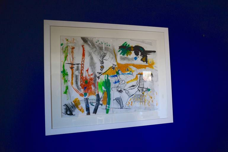 Original Abstract Expressionism Abstract Painting by Raimundo España