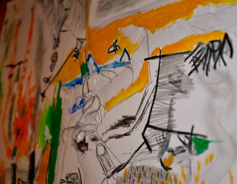 Original Abstract Expressionism Abstract Painting by Raimundo España