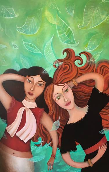 Original Women Painting by denise turu