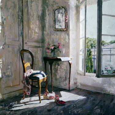 Original Figurative Interiors Painting by Angela Findlay