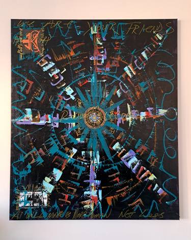 Original Abstract Science/Technology Mixed Media by Gerard Carruthers