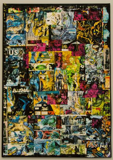 Print of Modern Comics Collage by Gerard Carruthers