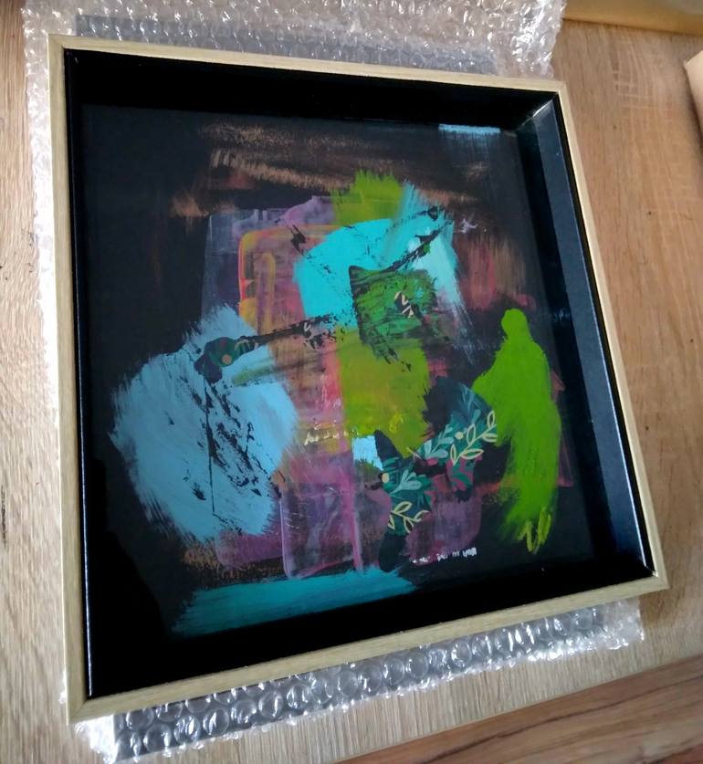 Original Abstract Fantasy Painting by Gerard Carruthers