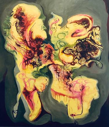 Original Surrealism Love Paintings by Mustafa Abelseed