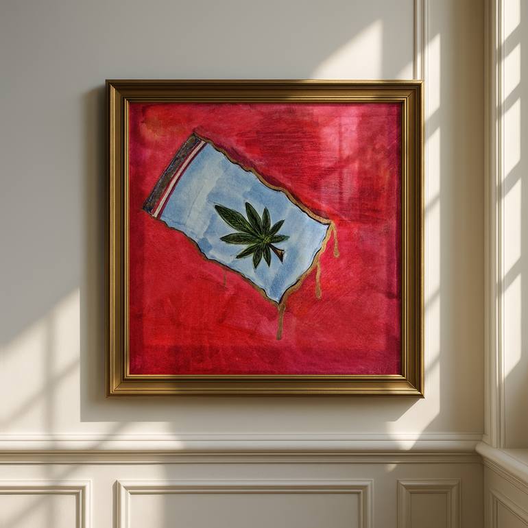 Original Contemporary Botanic Mixed Media by Kevin Bimo