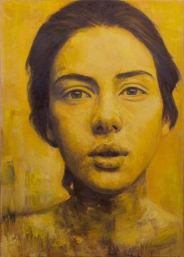 Original Contemporary Portrait Painting by Balazs Solti