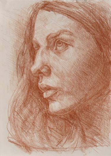 Original Figurative People Drawings by Balazs Solti