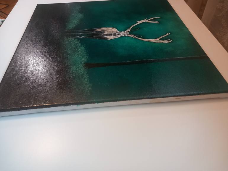 Original Minimalism Animal Painting by Ileana Badea