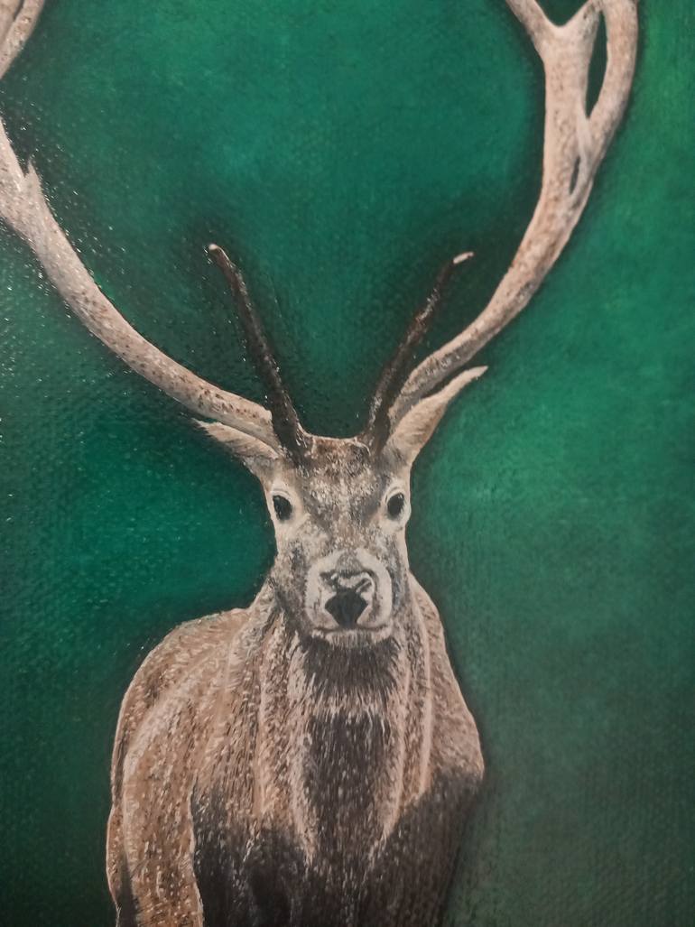 Original Minimalism Animal Painting by Ileana Badea