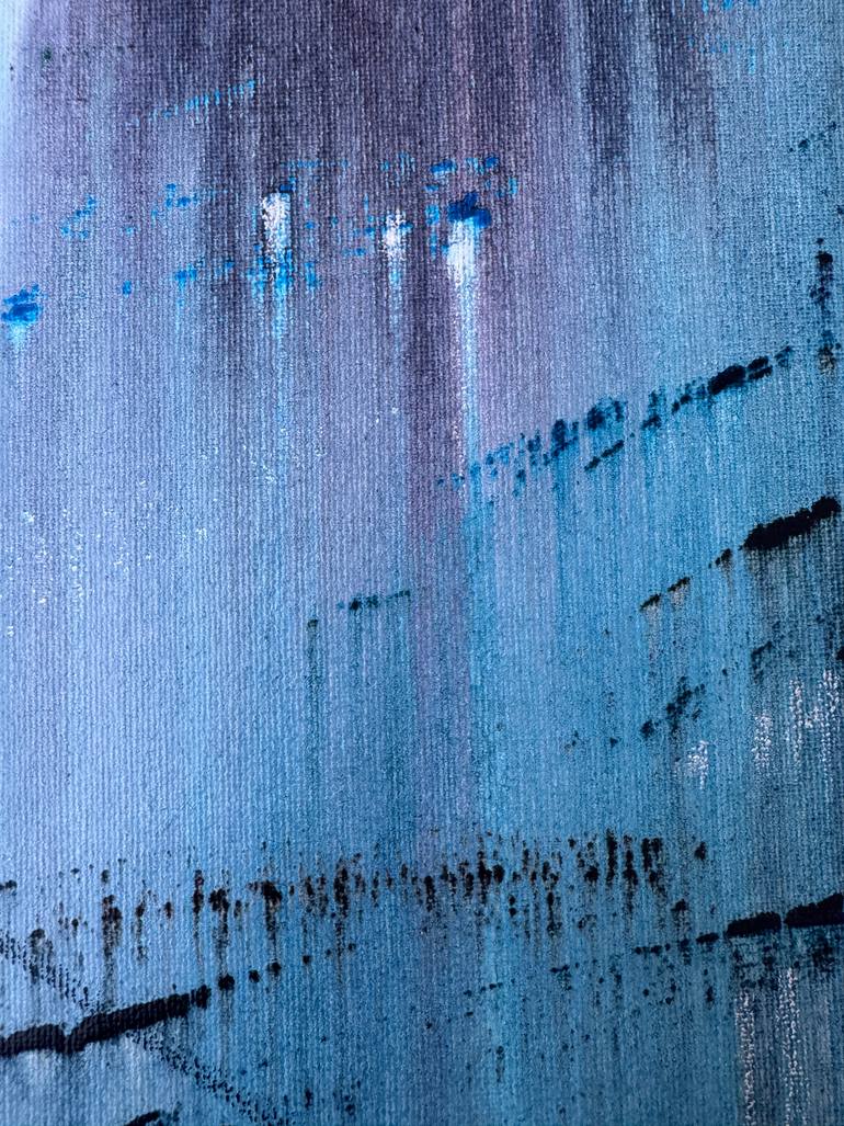Original Abstract Expressionism Architecture Painting by Svitlana Zezekalo