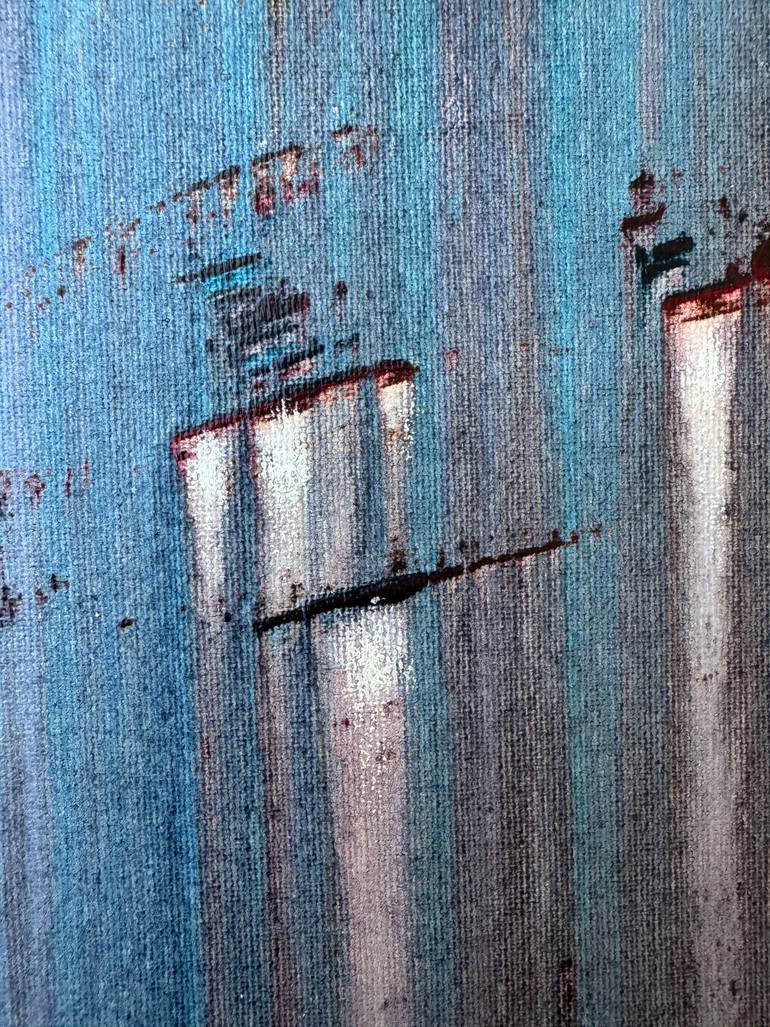 Original Abstract Expressionism Architecture Painting by Svitlana Zezekalo