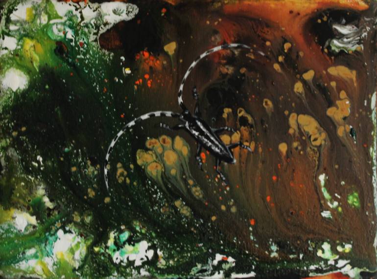 Original Nature Painting by Tetiana Suhoniako | Abstract Art on Canvas | Ethe secret of the old tree
