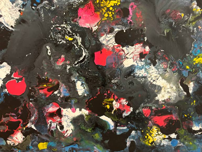 Original Abstract Expressionism Abstract Painting by Reza Banisadre