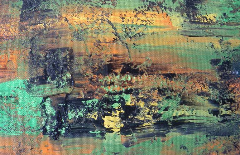 Original Abstract Expressionism Aerial Painting by Reza Banisadre
