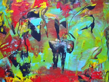 Original Abstract Expressionism Abstract Paintings by Reza Banisadre