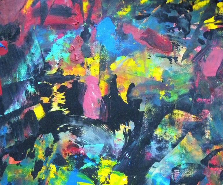 Original Abstract Expressionism Abstract Painting by Reza Banisadre