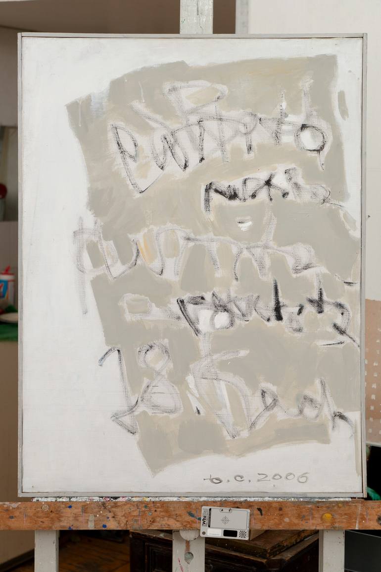 Original Abstract Expressionism Calligraphy Painting by Svetlana Yusim