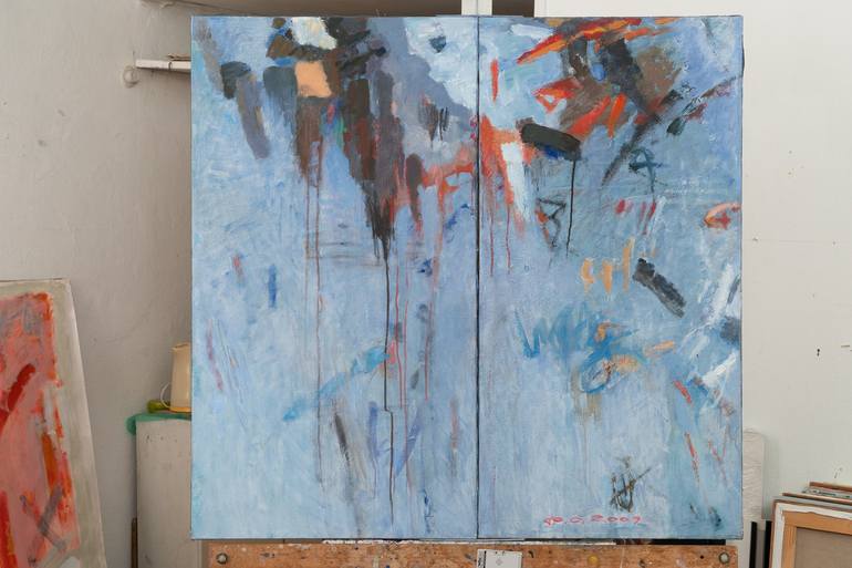 Original Abstract Expressionism Abstract Painting by Svetlana Yusim
