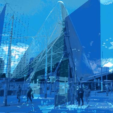 'Rotterdam Blue' digital art - print For Sale in Limited Edition of 10 thumb