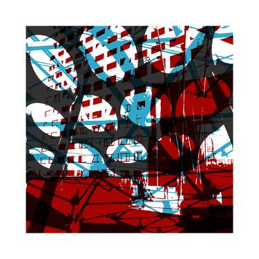 Print of Abstract Cities Printmaking by Hilly van Eerten