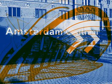 'Construction at Amsterdam Central Station 2.' digital art - print FOR SALE in limited edition of 10 thumb