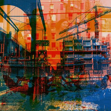 'Walking through the construction-site Oostenburg 1.' digital art FOR SALE in limited edition of 10 thumb