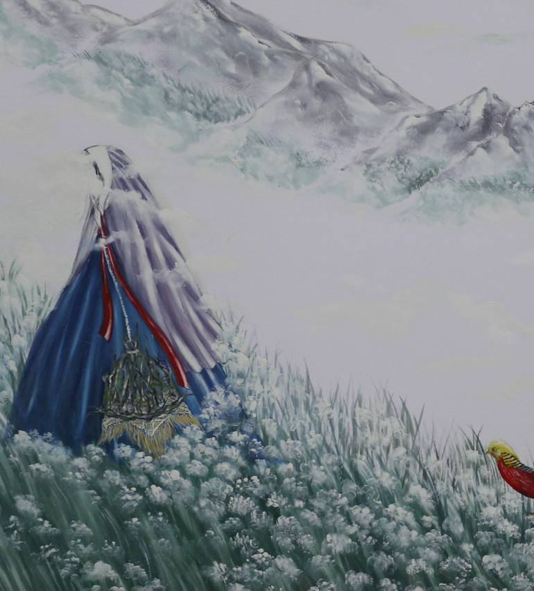 Original Conceptual Classical Mythology Painting by Sarah Art