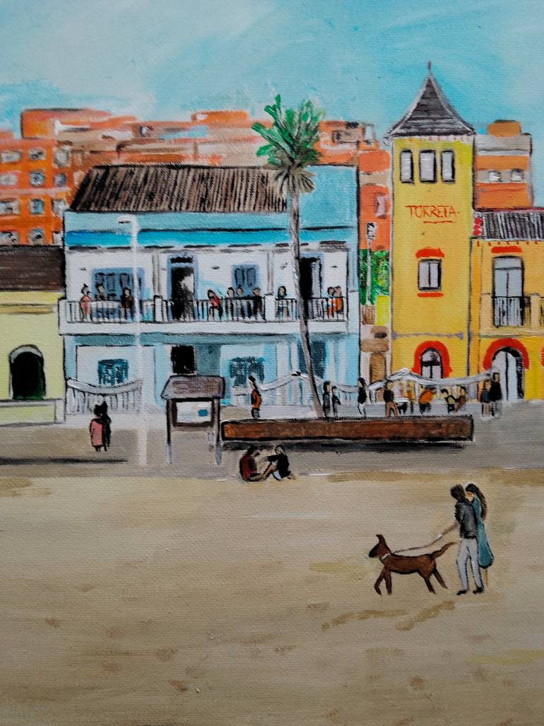 Original Contemporary Beach Painting by Alfred Fox