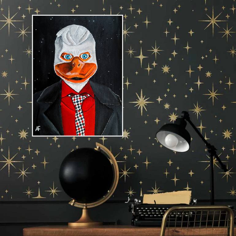 Original Contemporary Comics Painting by Alfred Fox