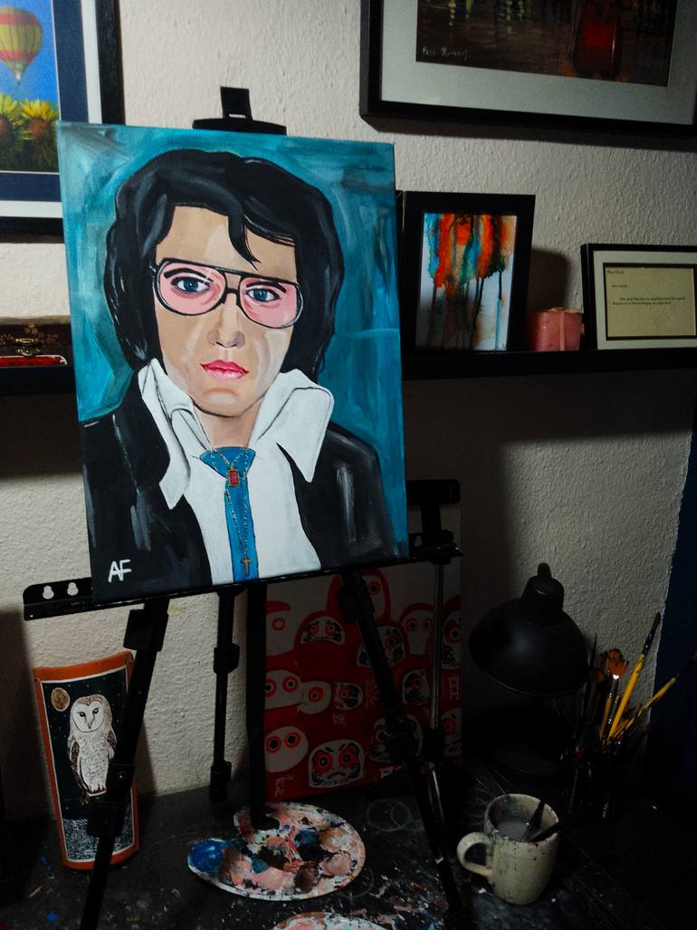 Original Abstract Pop Culture/Celebrity Painting by Alfred Fox