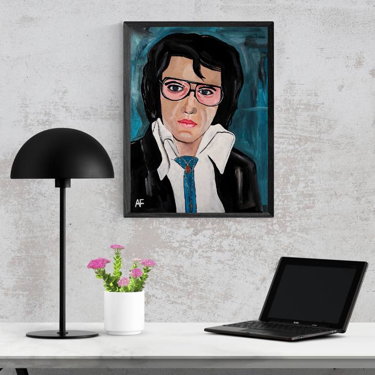 Original Abstract Pop Culture/Celebrity Painting by Alfred Fox