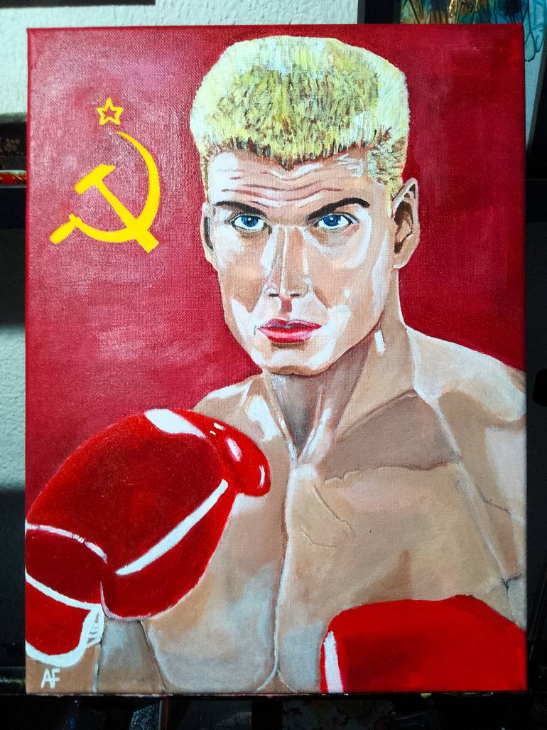 Original Abstract Cinema Painting by Alfred Fox