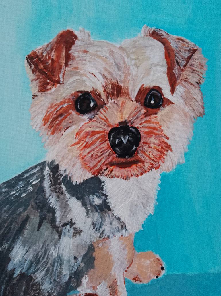Original Contemporary Dogs Painting by Alfred Fox