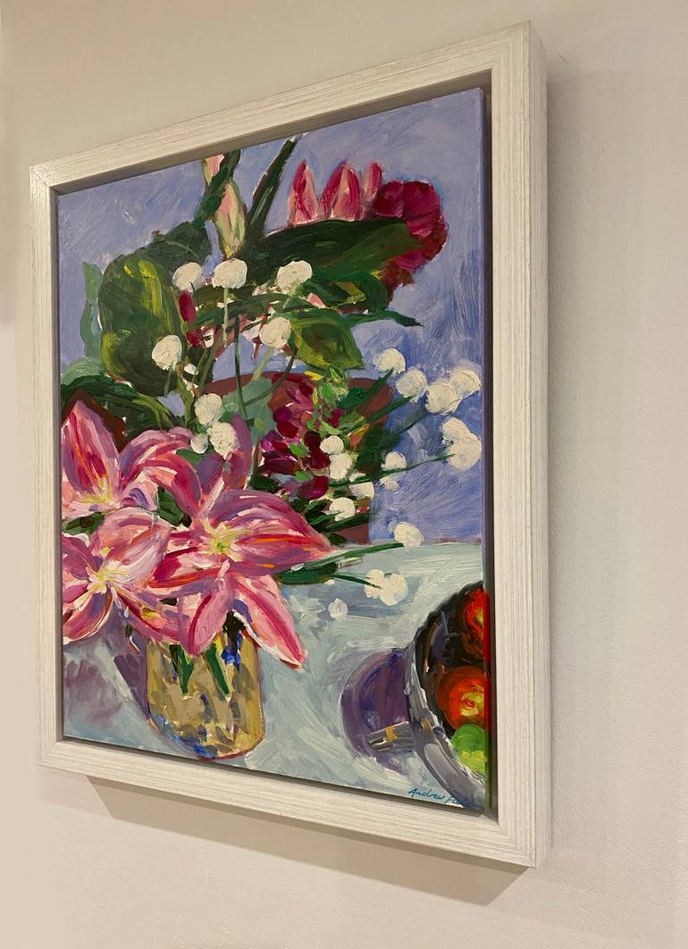 Original Impressionism Floral Painting by Andrew Field
