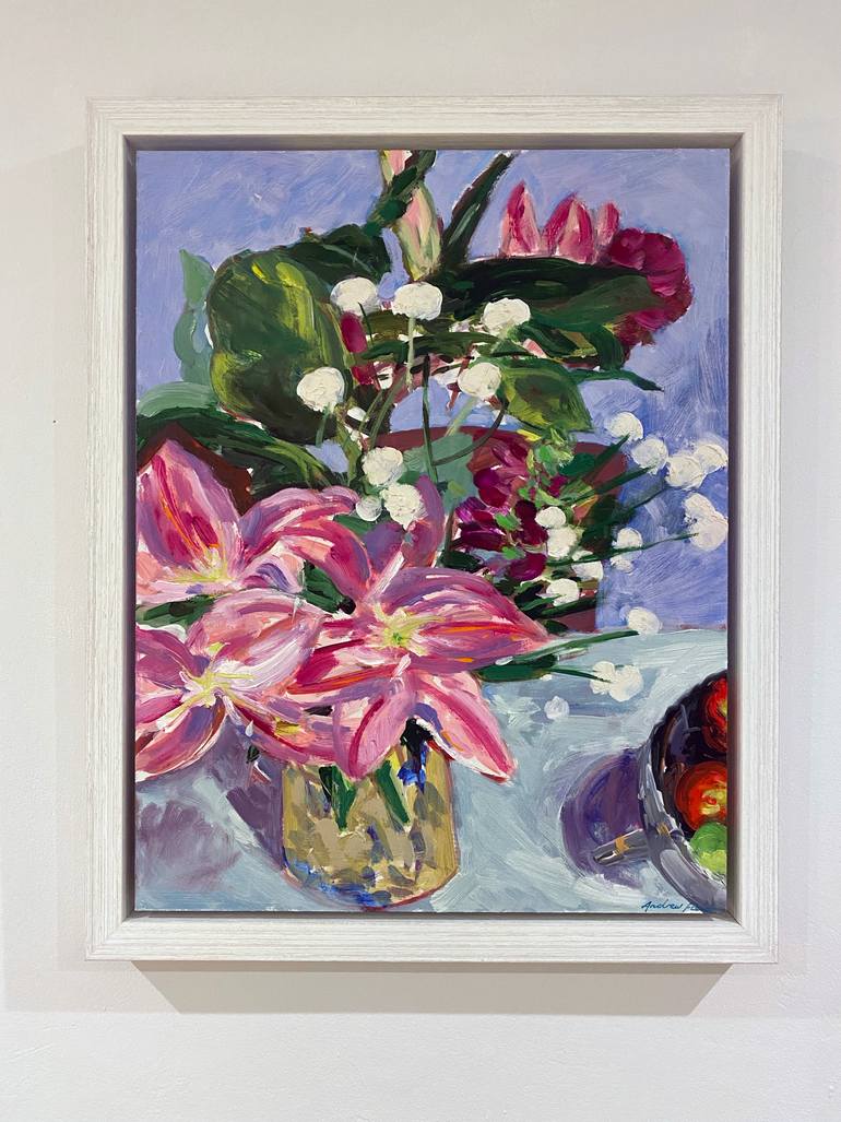 Original Impressionism Floral Painting by Andrew Field