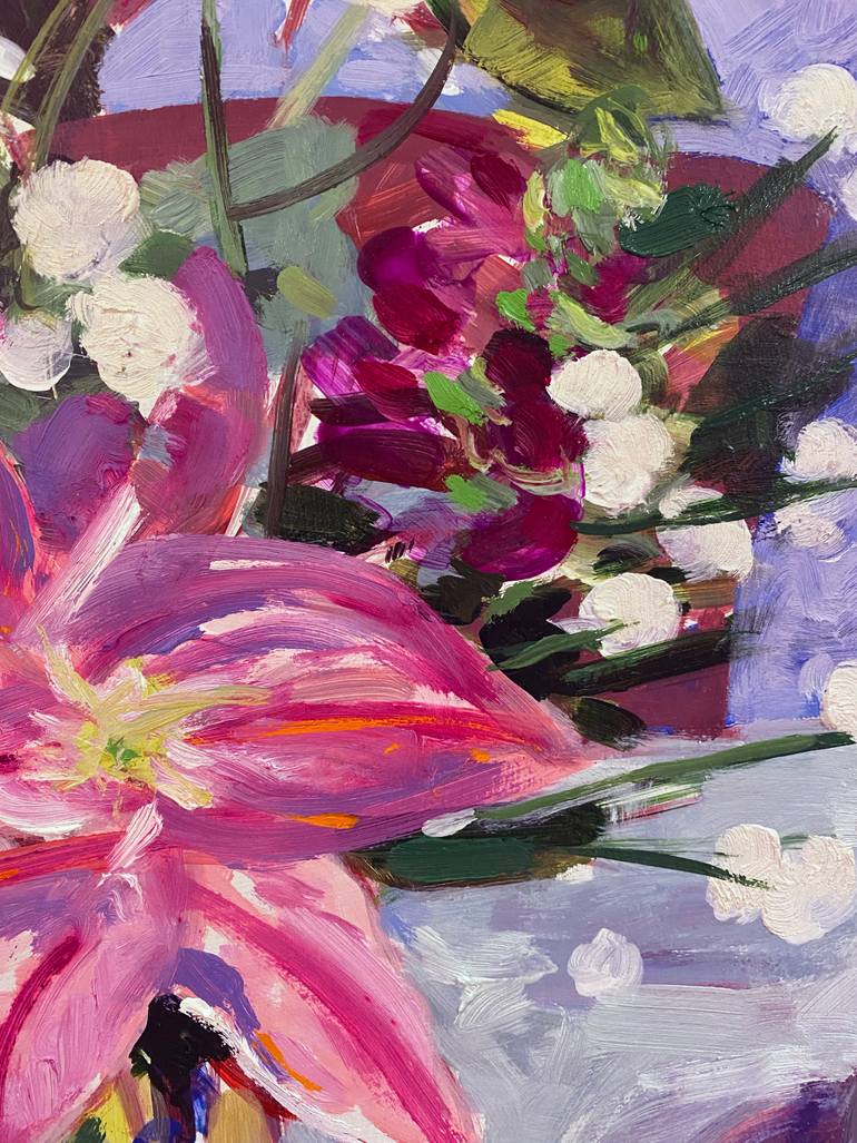 Original Impressionism Floral Painting by Andrew Field
