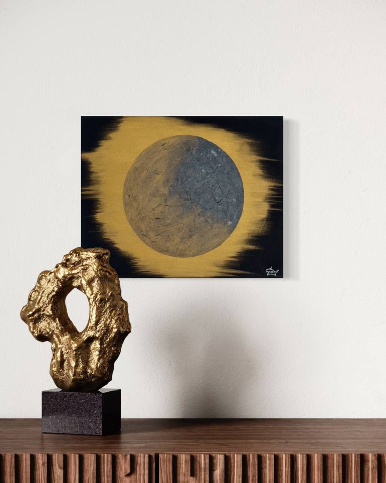 Original Geometric Abstract Painting by Dan Must